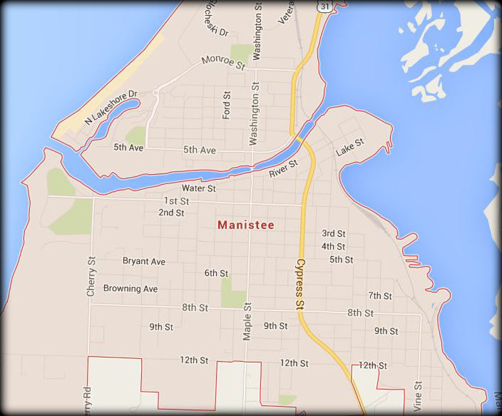 Map of Our Manistee Service Area